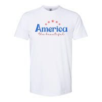 America The Beautiful 4th Of July Star Softstyle CVC T-Shirt