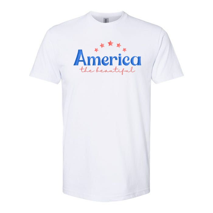 America The Beautiful 4th Of July Star Softstyle CVC T-Shirt