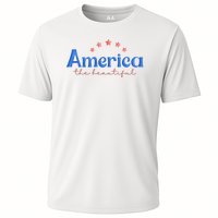 America The Beautiful 4th Of July Star Cooling Performance Crew T-Shirt