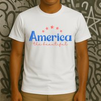 America The Beautiful 4th Of July Star T-Shirt