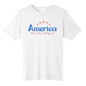 America The Beautiful 4th Of July Star Tall Fusion ChromaSoft Performance T-Shirt