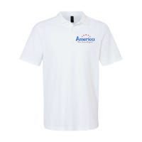 America The Beautiful 4th Of July Star Softstyle Adult Sport Polo