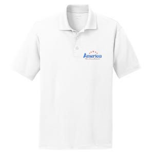 America The Beautiful 4th Of July Star PosiCharge RacerMesh Polo