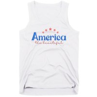 America The Beautiful 4th Of July Star Tank Top