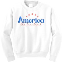 America The Beautiful 4th Of July Star Kids Sweatshirt