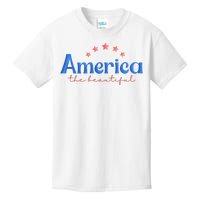 America The Beautiful 4th Of July Star Kids T-Shirt