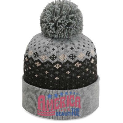 America The Beautiful Vintage The Baniff Cuffed Pom Beanie