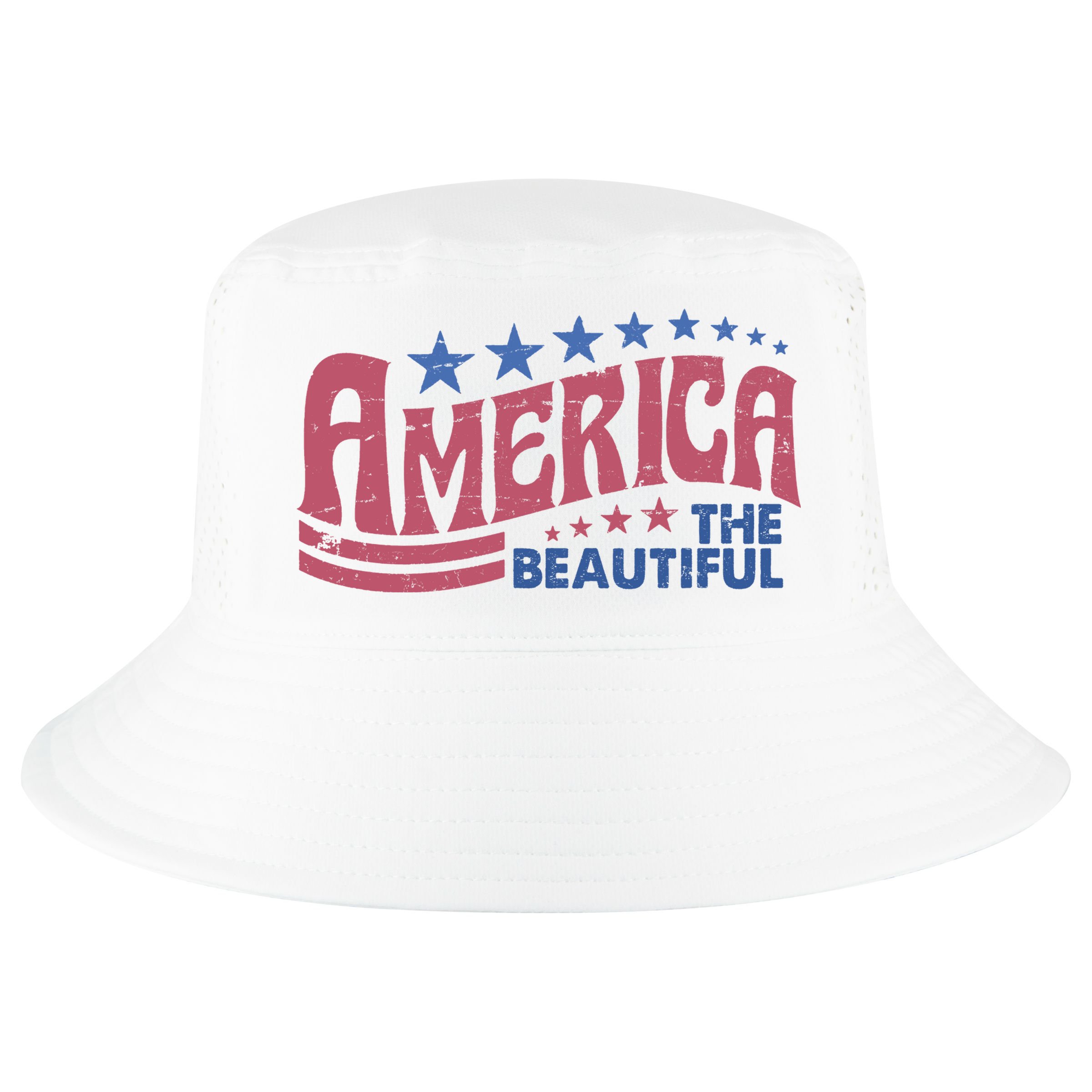America The Beautiful Vintage Cool Comfort Performance Bucket Hat