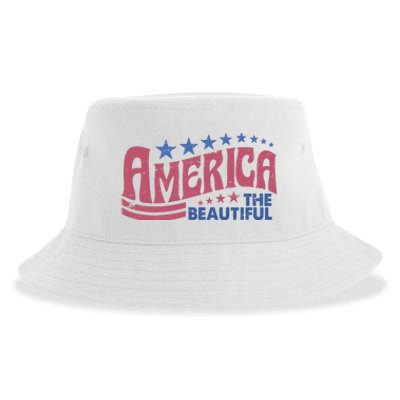 America The Beautiful Vintage Sustainable Bucket Hat