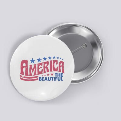 America The Beautiful Vintage Button