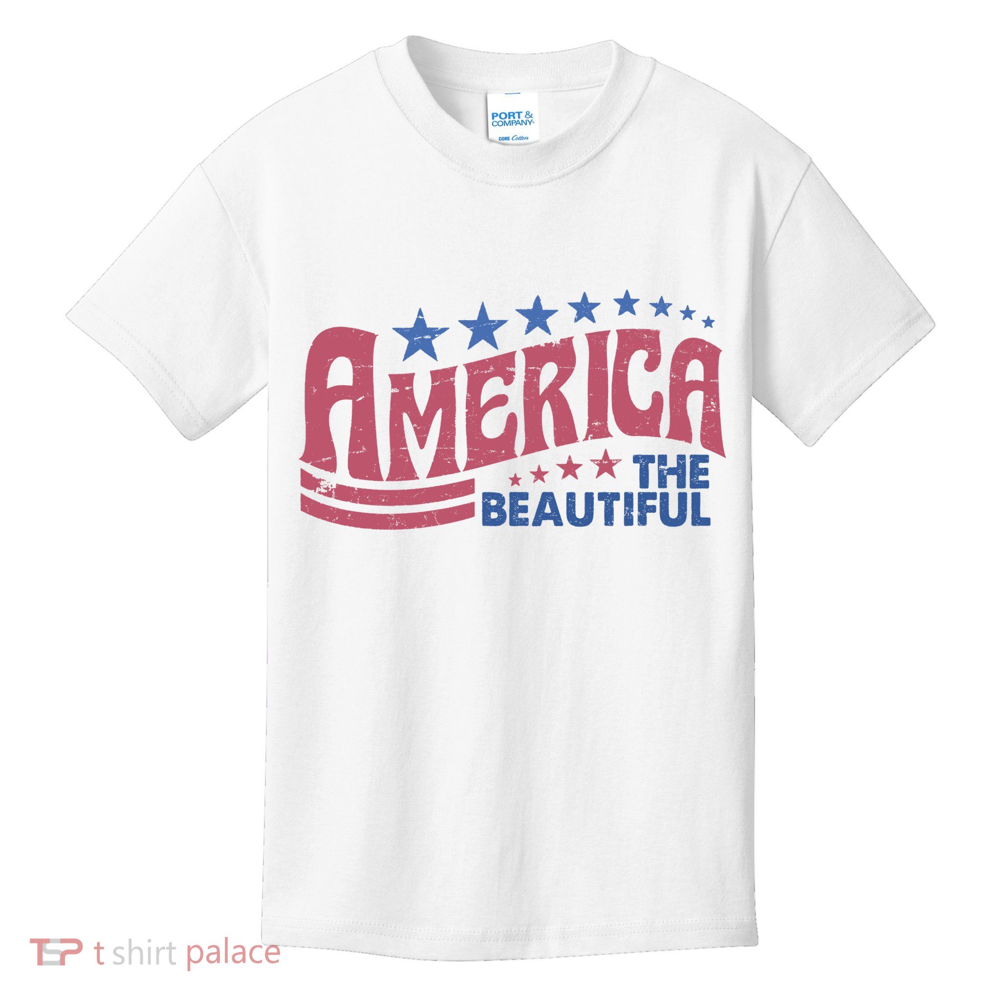 America The Beautiful Vintage Kids T-Shirt