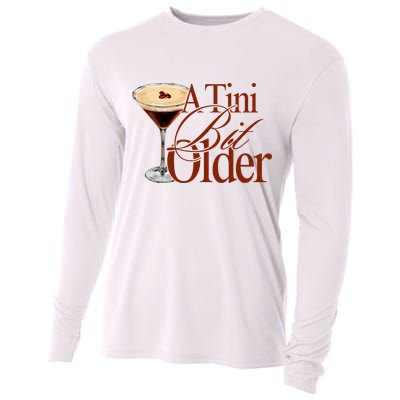 A Tini Bit Older Espresso Martini Birthday A Tiny Bit Older Cooling Performance Long Sleeve Crew