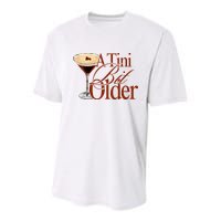A Tini Bit Older Espresso Martini Birthday A Tiny Bit Older Youth Performance Sprint T-Shirt