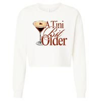 A Tini Bit Older Espresso Martini Birthday A Tiny Bit Older Cropped Pullover Crew