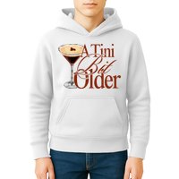 A Tini Bit Older Espresso Martini Birthday A Tiny Bit Older Kids Hoodie