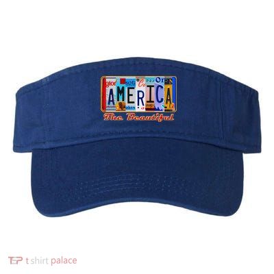 America The Beautiful Car License Plates Gift Visor