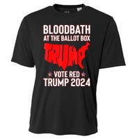 At The Ballot Box 2024 Vote Red Usa Map Maga Cooling Performance Crew T-Shirt