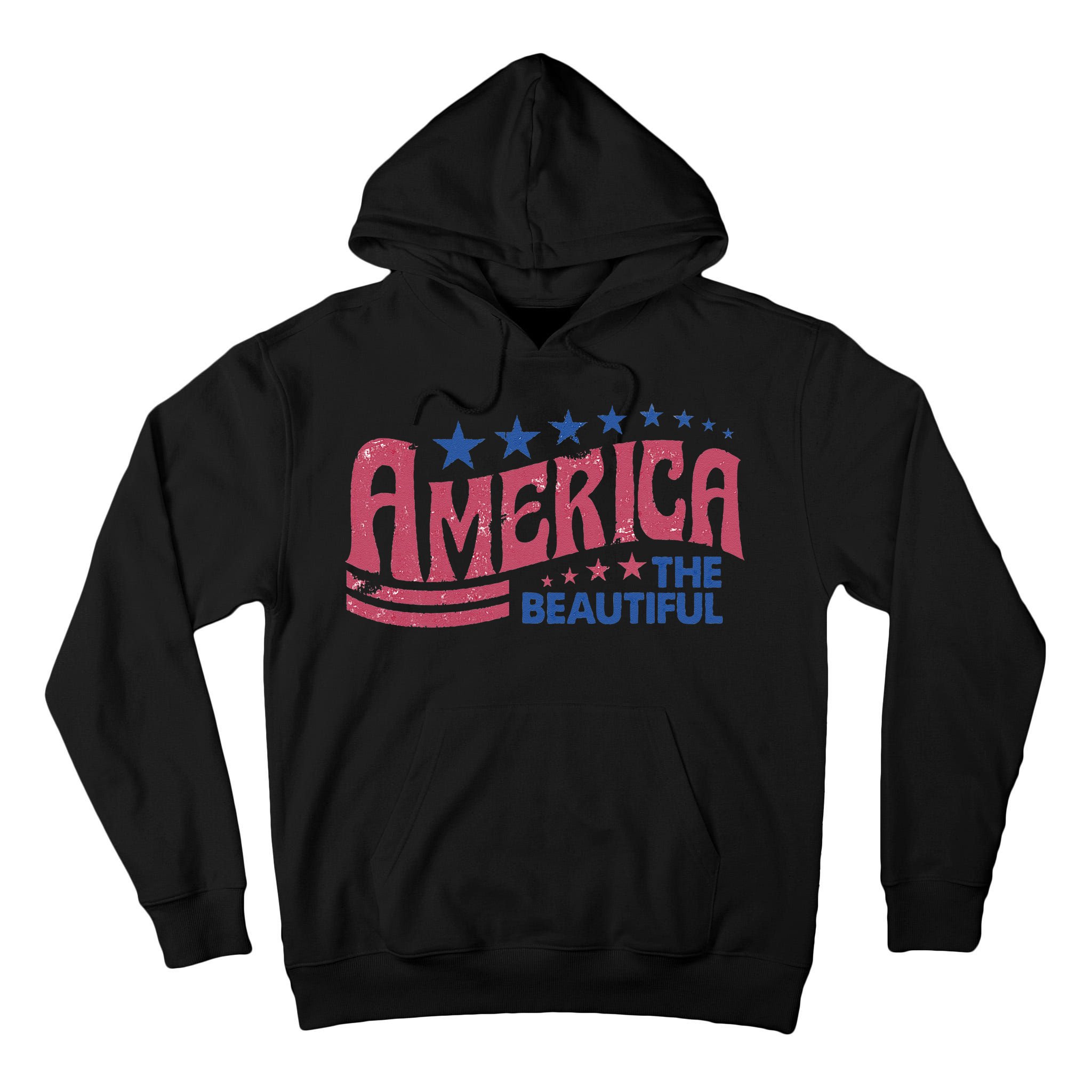 America The Beautiful Retro Vintage American 4th Of July Tall Hoodie
