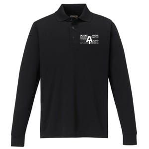 Appalachian Trail Bear Symbol Of Appalachian National Park Performance Long Sleeve Polo