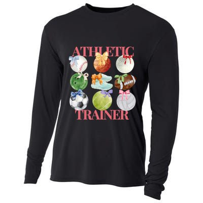 Athletic Trainer Bow Sports Cooling Performance Long Sleeve Crew
