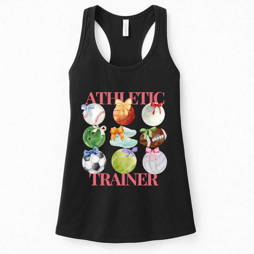 Athletic Trainer Bow Sports Womens Tank Top