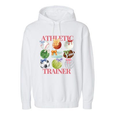 Athletic Trainer Bow Sports Garment-Dyed Fleece Hoodie