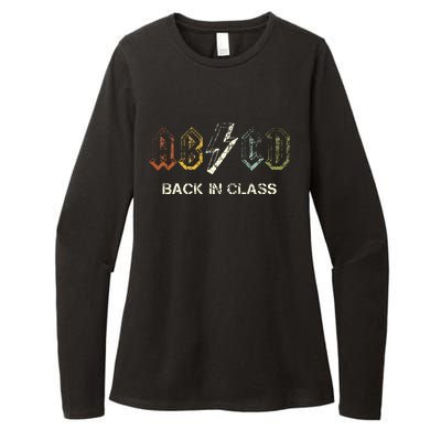 Abcd Teacher Back To School Teacher Student Rock Womens CVC Long Sleeve Shirt