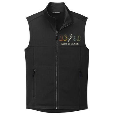 Abcd Teacher Back To School Teacher Student Rock Collective Smooth Fleece Vest