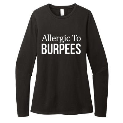 Allergic To Burpees Funny Gift Funny Gift Womens CVC Long Sleeve Shirt