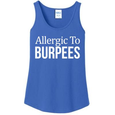 Allergic To Burpees Funny Gift Funny Gift Ladies Essential Tank