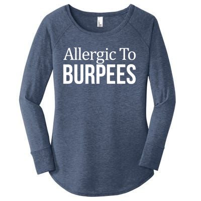 Allergic To Burpees Funny Gift Funny Gift Women's Perfect Tri Tunic Long Sleeve Shirt