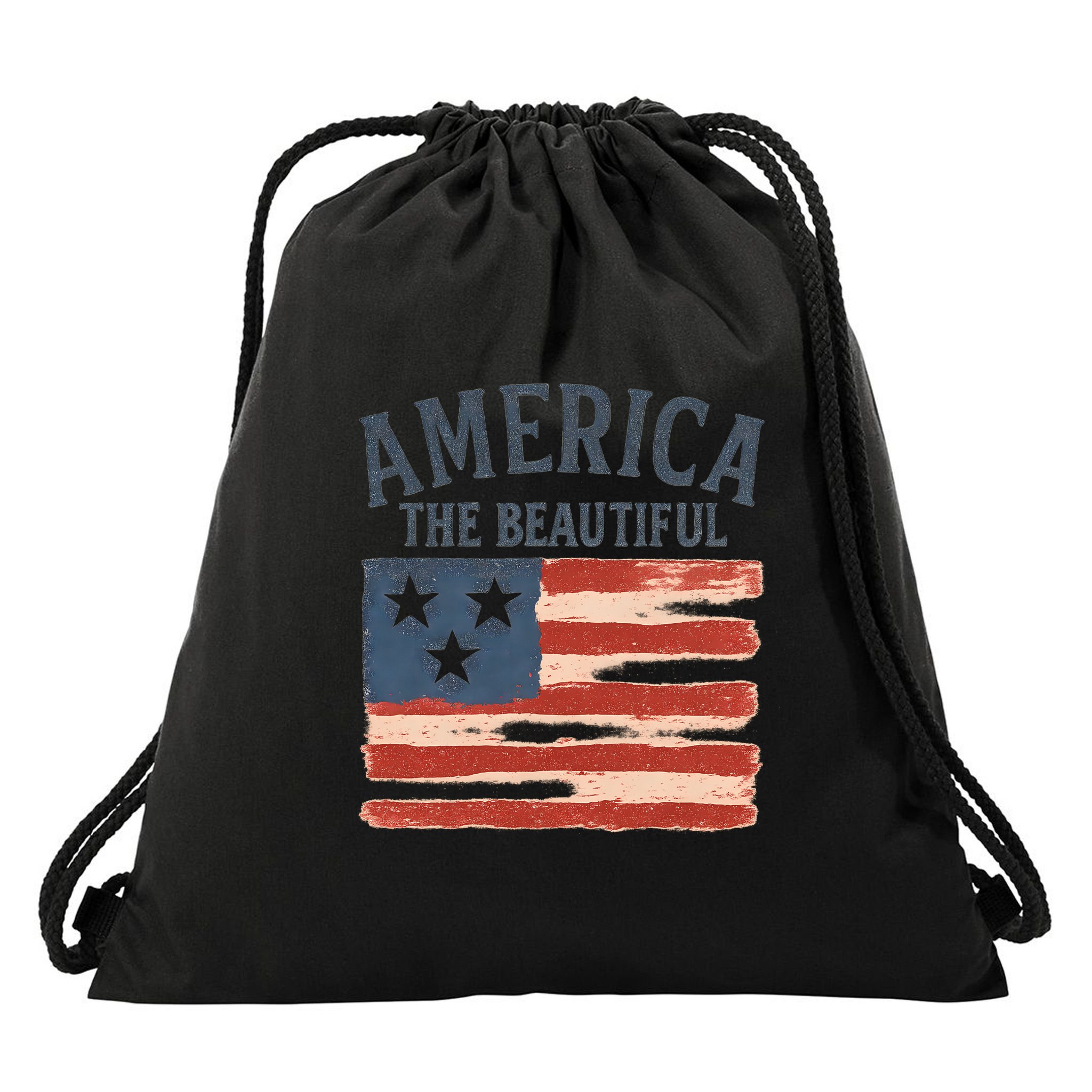 America The Beautiful Drawstring Bag