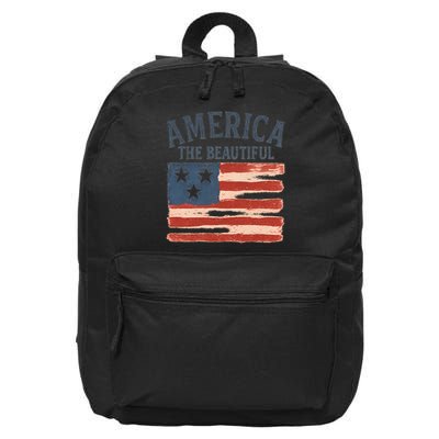 America The Beautiful 16 in Basic Backpack