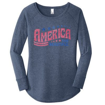 America The Beautiful Cool Gift Women's Perfect Tri Tunic Long Sleeve Shirt