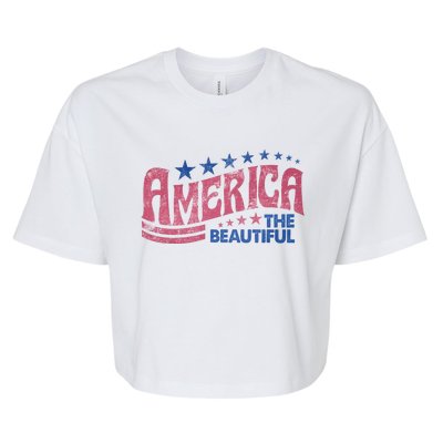 America The Beautiful Cool Gift Bella+Canvas Jersey Crop Tee