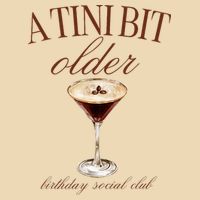 A Tini Bit Older Espresso Martini Birthday Matching Drawstring Bag