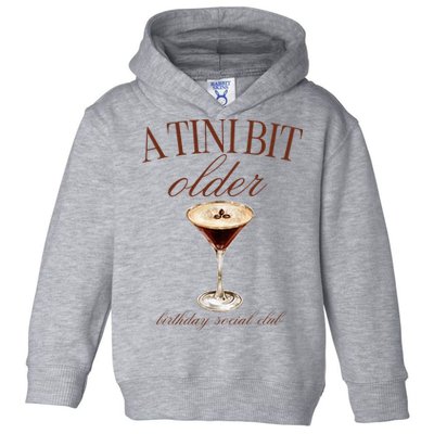 A Tini Bit Older Espresso Martini Birthday Matching Toddler Hoodie