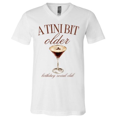 A Tini Bit Older Espresso Martini Birthday Matching V-Neck T-Shirt