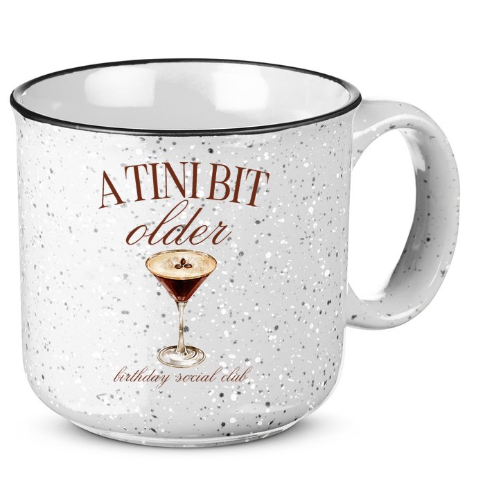 A Tini Bit Older Espresso Martini Birthday Matching 15oz Campfire Ceramic Mug