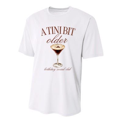 A Tini Bit Older Espresso Martini Birthday Matching Youth Performance Sprint T-Shirt