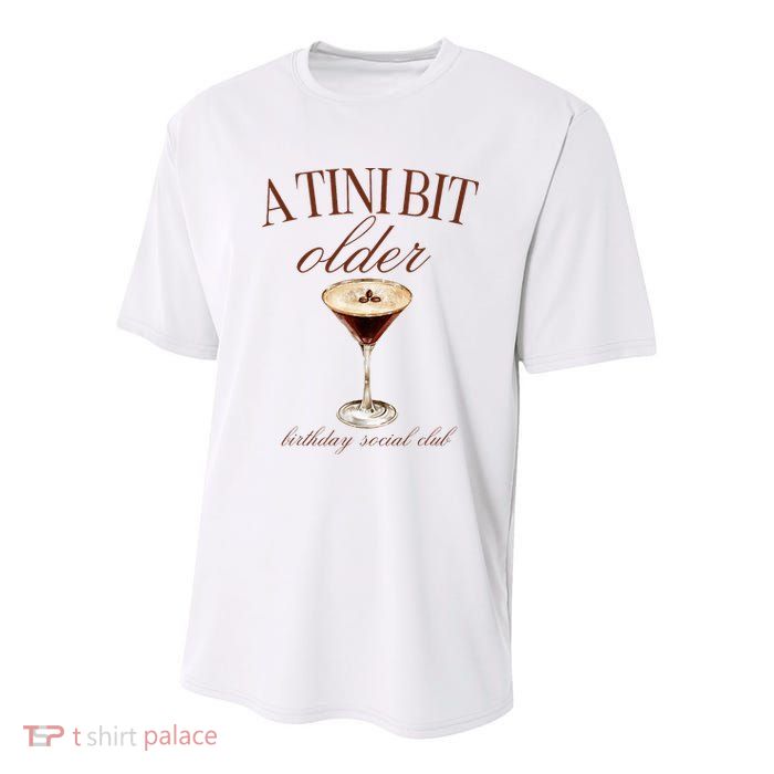 A Tini Bit Older Espresso Martini Birthday Matching Youth Performance Sprint T-Shirt