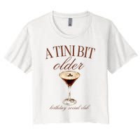 A Tini Bit Older Espresso Martini Birthday Matching Crop Top