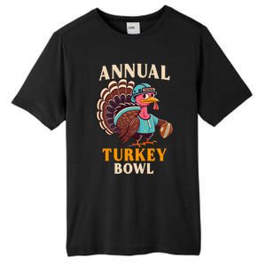 Annual Turkey Bowl Funny Thanksgiving Day Football Rugby Gift Tall Fusion ChromaSoft Performance T-Shirt