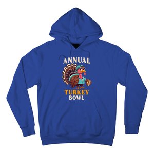 Annual Turkey Bowl Funny Thanksgiving Day Football Rugby Gift Hoodie