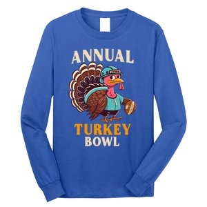 Annual Turkey Bowl Funny Thanksgiving Day Football Rugby Gift Long Sleeve Shirt