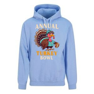 Annual Turkey Bowl Funny Thanksgiving Day Football Rugby Gift Unisex Surf Hoodie