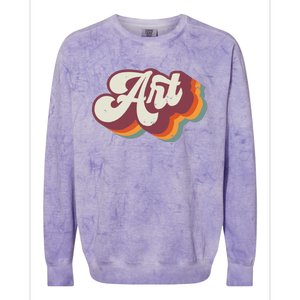 Art Teacher Back To School Colorblast Crewneck Sweatshirt