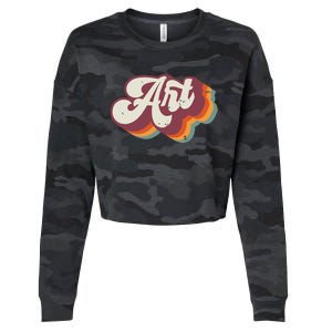 Art Teacher Back To School Cropped Pullover Crew