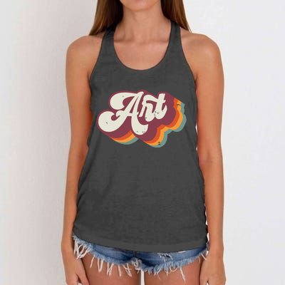 Art Teacher Back To School Women's Knotted Racerback Tank