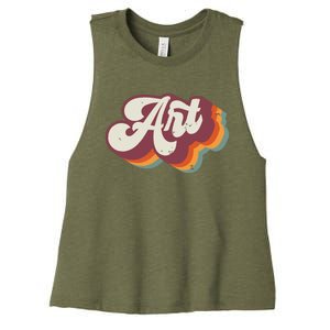 Art Teacher Back To School Women's Racerback Cropped Tank